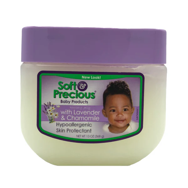 Soft & Precious Nursery Jelly With Lavender & Chamomile Hypoallergenic Skin Protectant – 13oz Soft & Precious Nursery Jellies are lightly scented and smooth enough to provide a gentle, soothing blanket of protection against the discomforts of diaper rash.