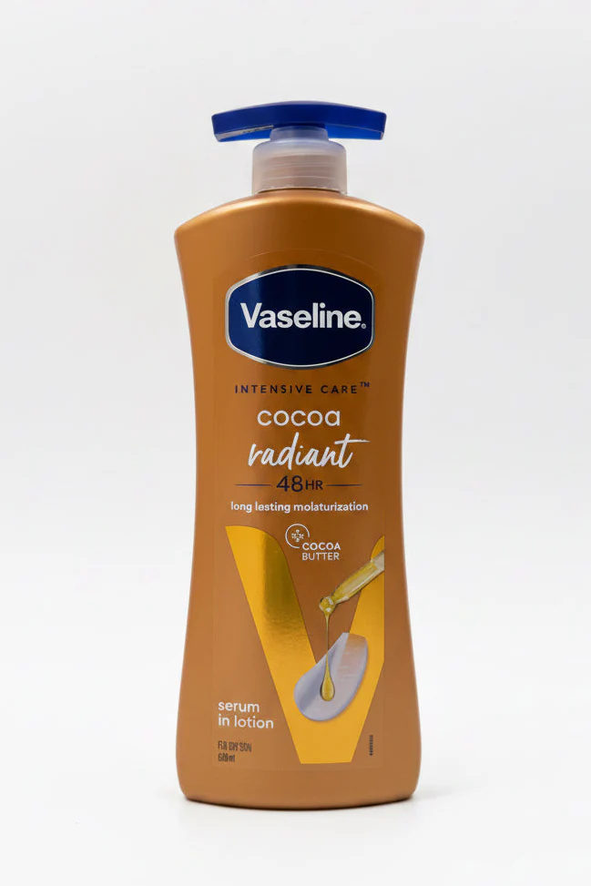 Vaseline Cocoa Radiant Intensive Care Body Lotion Non-Greasy 600ml
