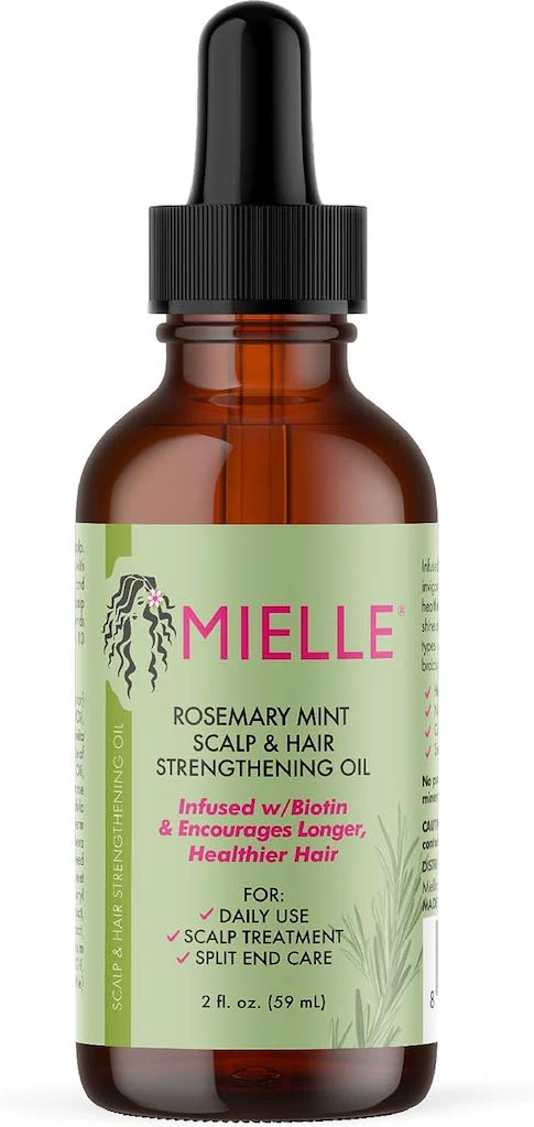 MIELLE ORGANICS ROSEMARY MINT SCALP & HAIR STRENGTHENING OIL WITH BIOTIN