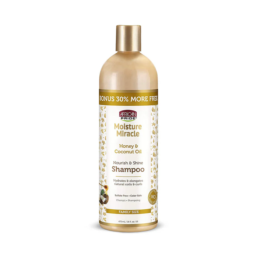 African Pride Moisture Miracle Honey & Coconut Oil Shampoo 473ml