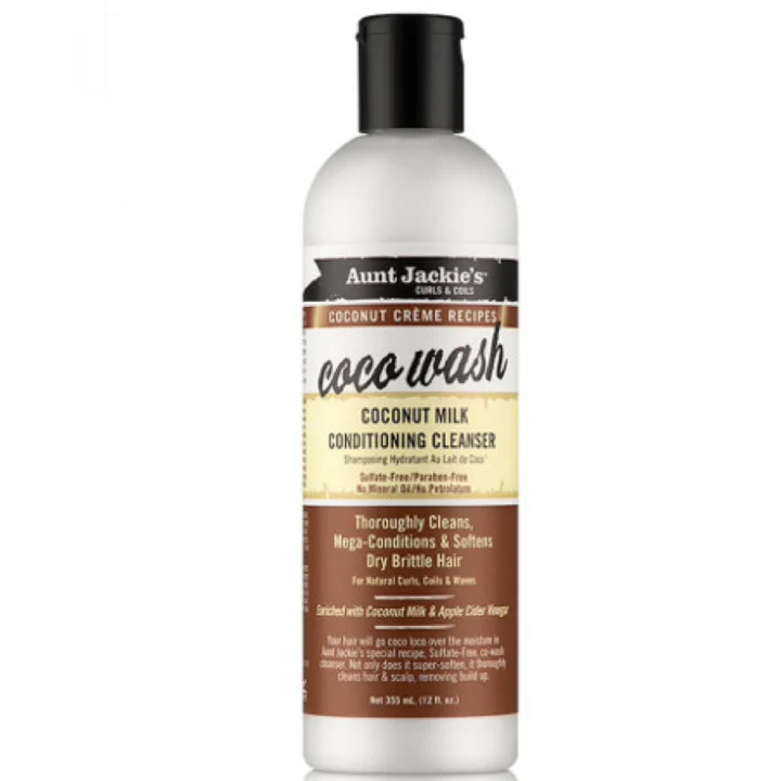Aunt Jackie's Coconut Creme Coco Wash Coconut Milk Conditioning Cleanser 12oz