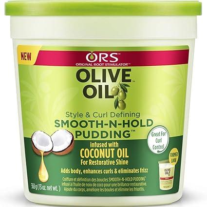 ORS Olive Oil Fortifying Crème Hair Dress Olive Oil Style and Curl Smooth-N-Hold Pudding