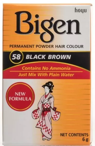 Bigen: Powder Hair Dye 6g - Black Brown