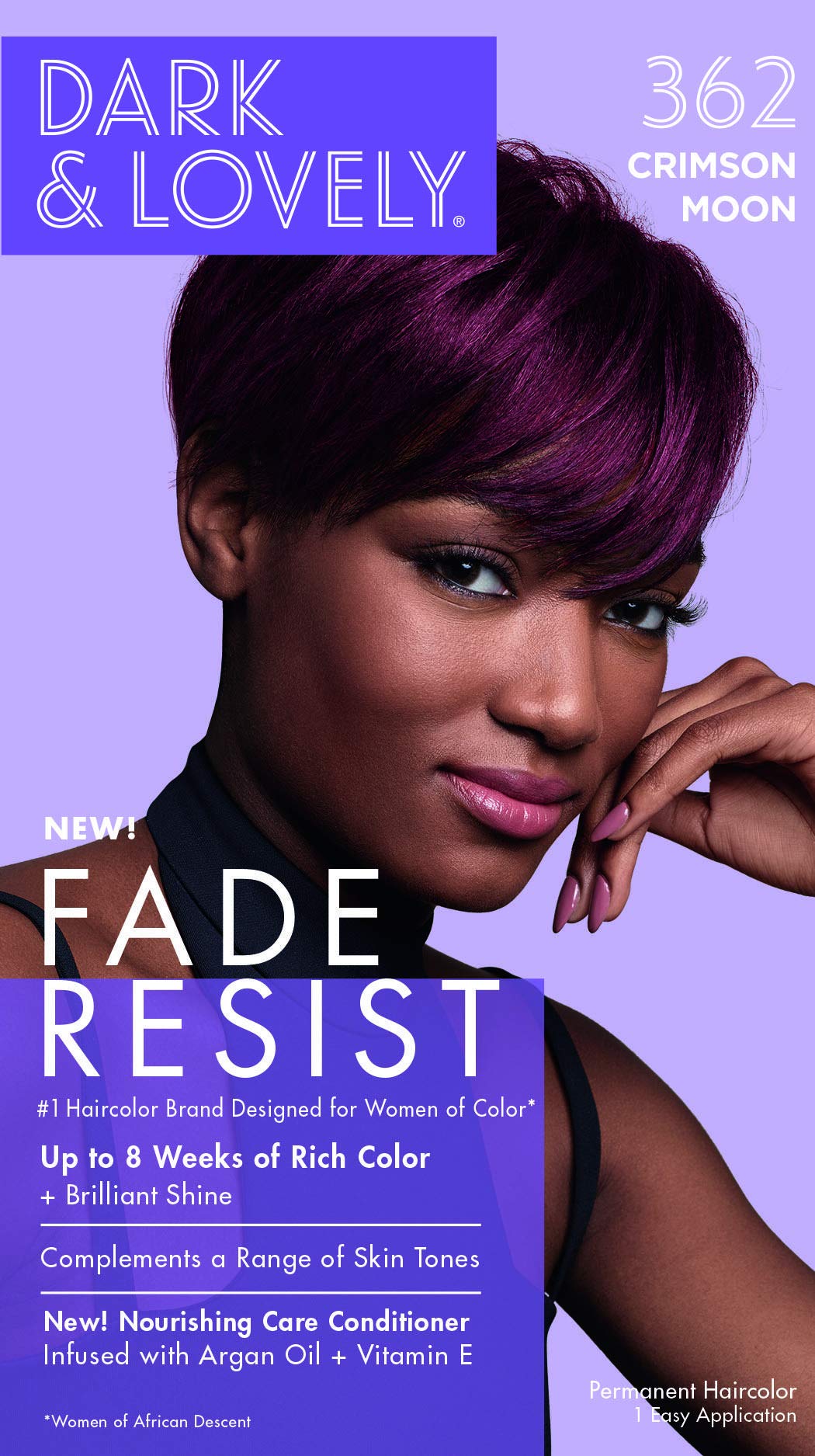 SoftSheen-Carson Dark & Lovely Fade Resist Hair Color, 362 Crimson Moon