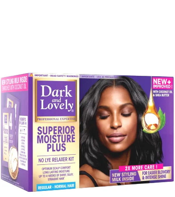 Dark and Lovely - Superior Moisture Plus No Lye Relaxer Kit Normal hair